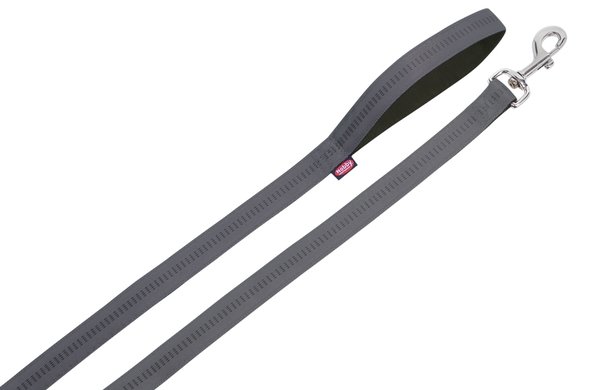 Nobby Leine Soft Grip dunkelgrau - schwarz  120 cm B: 25 mm