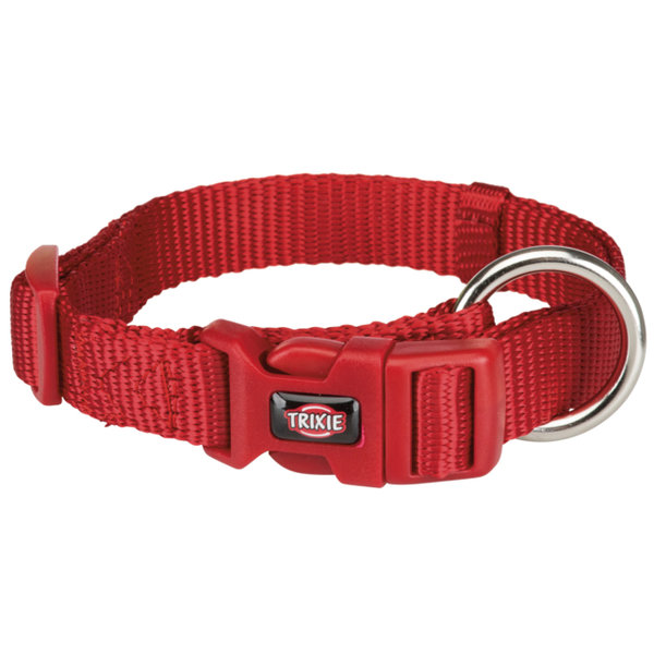 Trixie Premium Halsband Rot L: 22 - 35 cm B: 10 mm