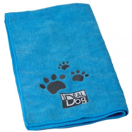 IdealDog® Mikrofaser Hundetuch blau 100 x 60 cm (2 Stück im Set)
